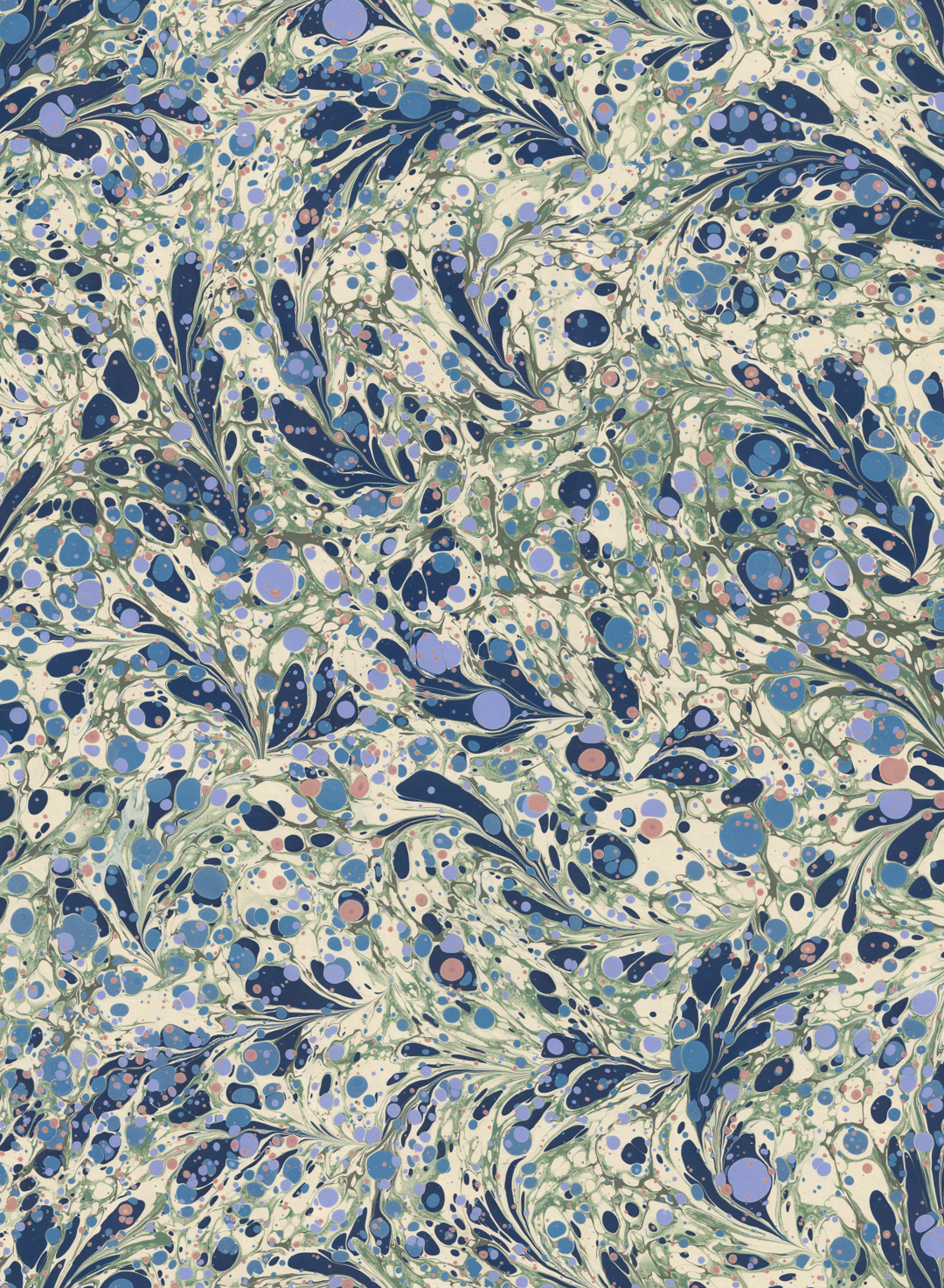 Printed Wallpaper - 'Juniper' Colour: Blue Anise - Eco Non-Woven