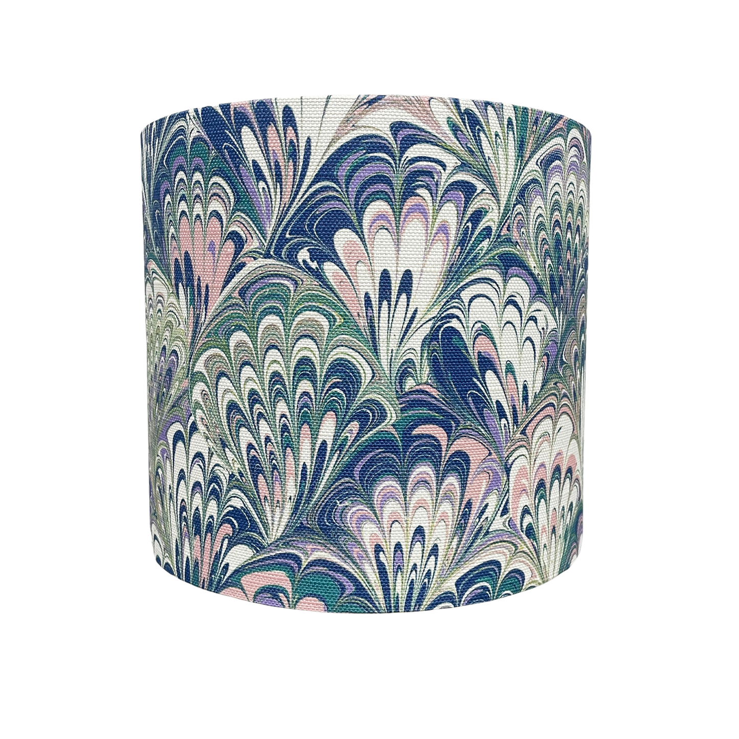 In Stock: Linen Lampshade - Serpentine Spring - Standard