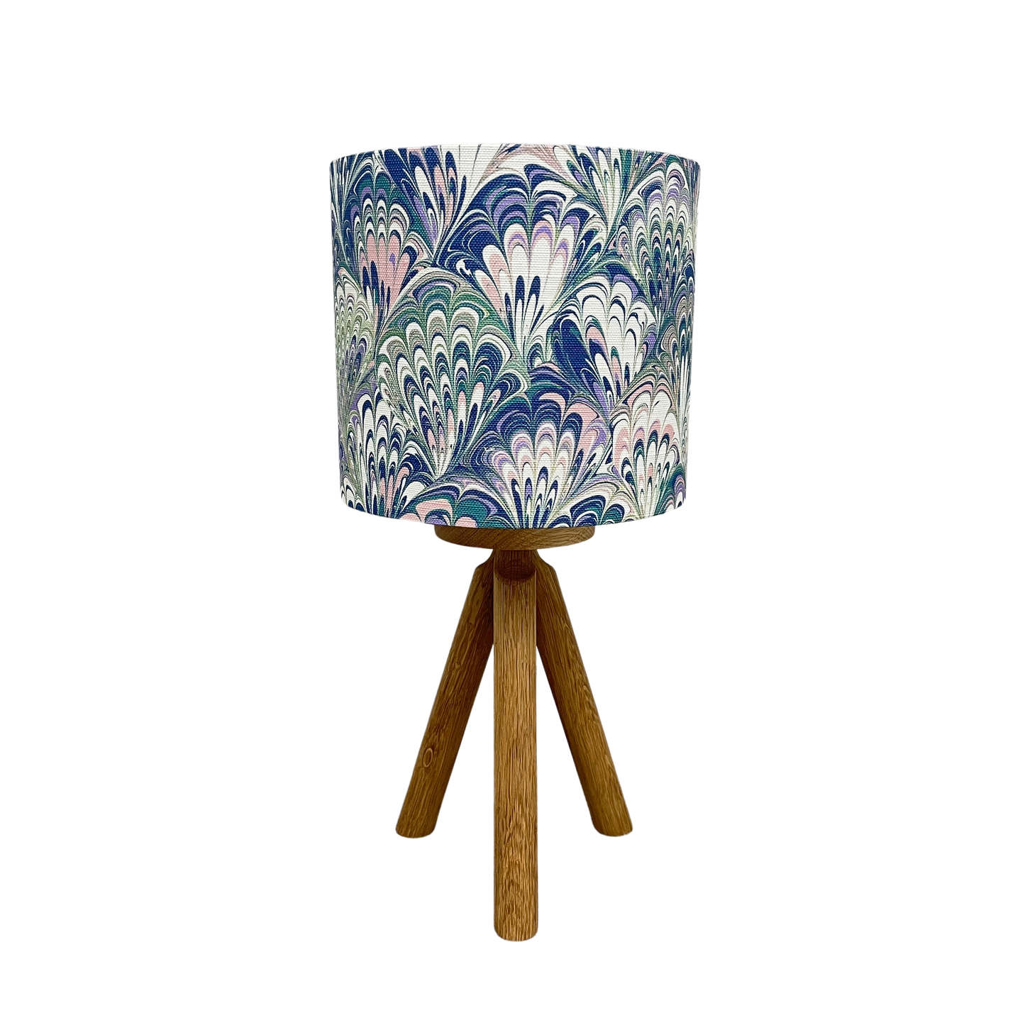 In Stock: Linen Lampshade - Serpentine Spring - Standard