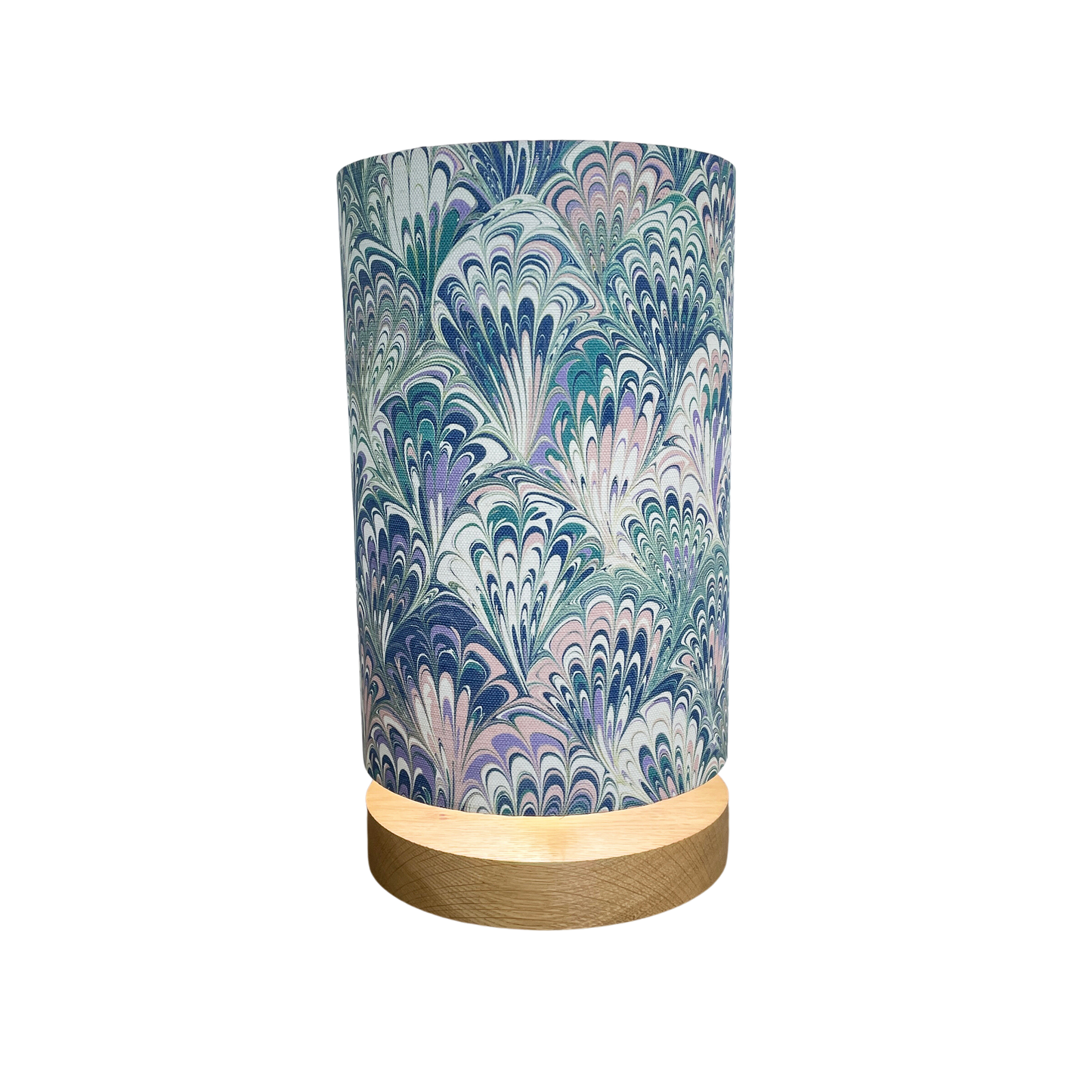 In Stock: Linen Lampshade - Serpentine Spring - Tall