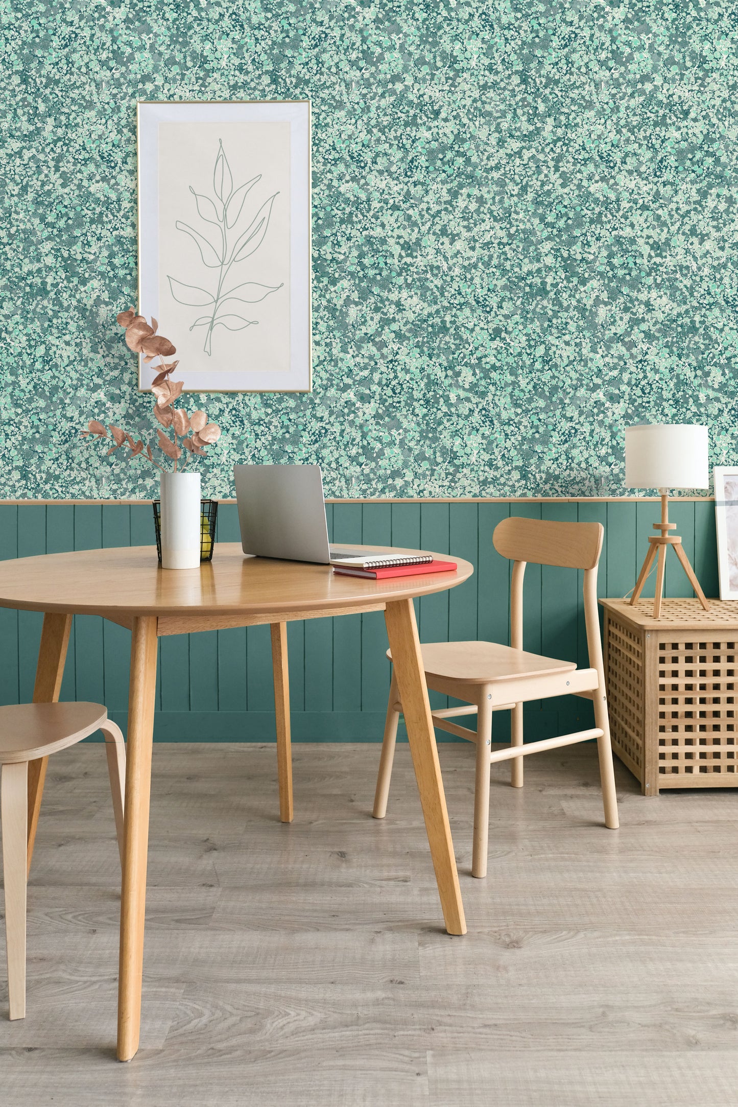 Printed Wallpaper - 'Ditzy' Col: Aloma - Eco Non-Woven