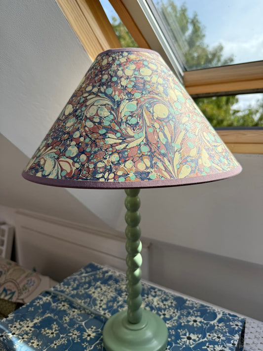 Marbled Lampshade - Aurora Opal - Coolie (Medium)