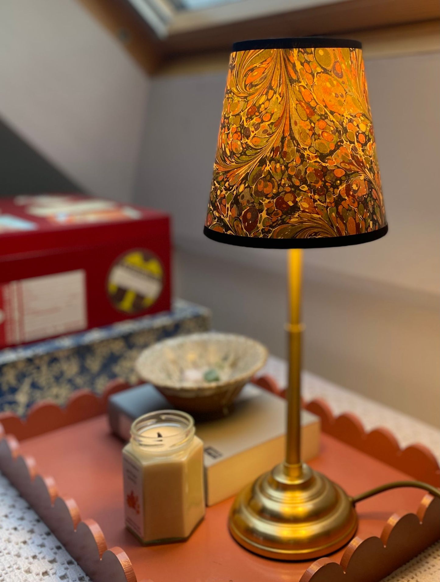 Marbled Lampshade - Dusk Tourmaline - Empire - Size Small