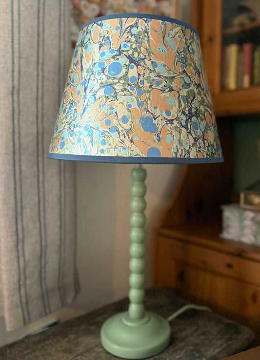 Marbled Lampshade - Juniper Neptune - Retro