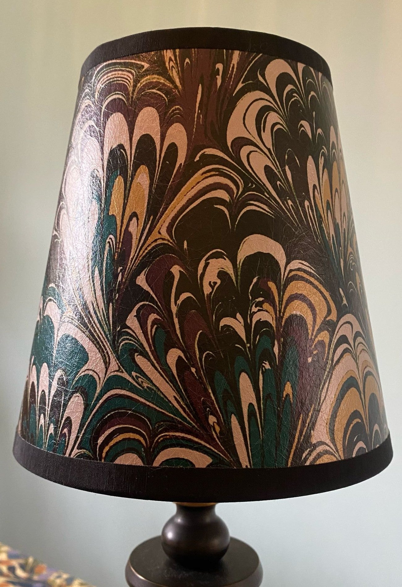 Marbled Lampshade - Serpentine Winter Noir - Empire - Size Small