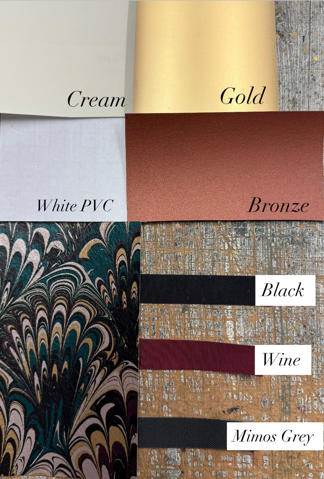 Marbled Lampshade - Serpentine Winter Noir - Empire - Size Small