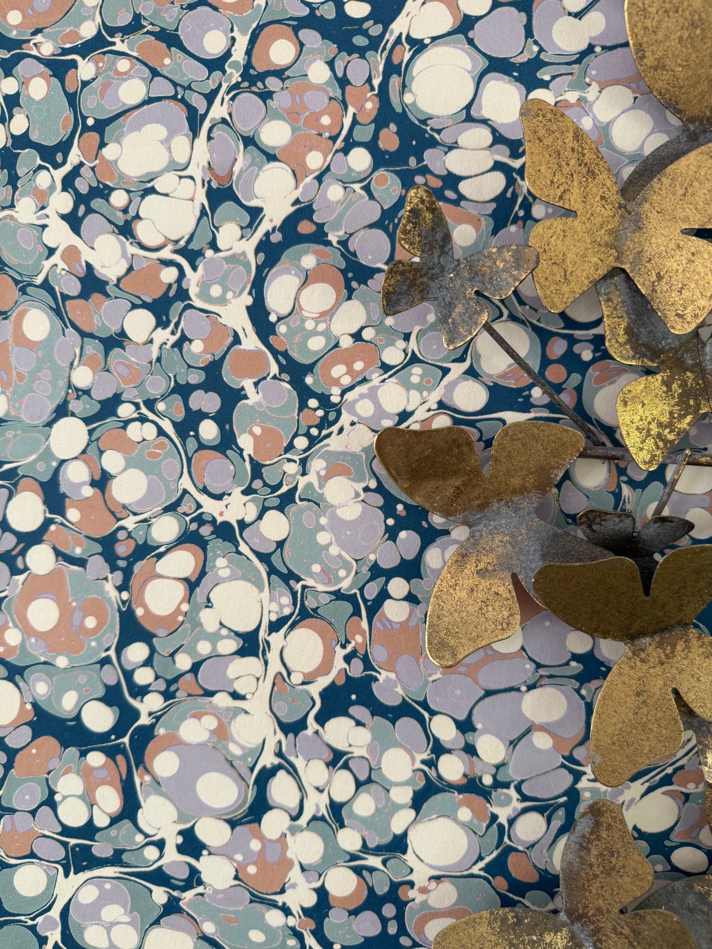 Marbled Wallpaper - 'Agate' Col: Driftwood - Eco Non-Woven