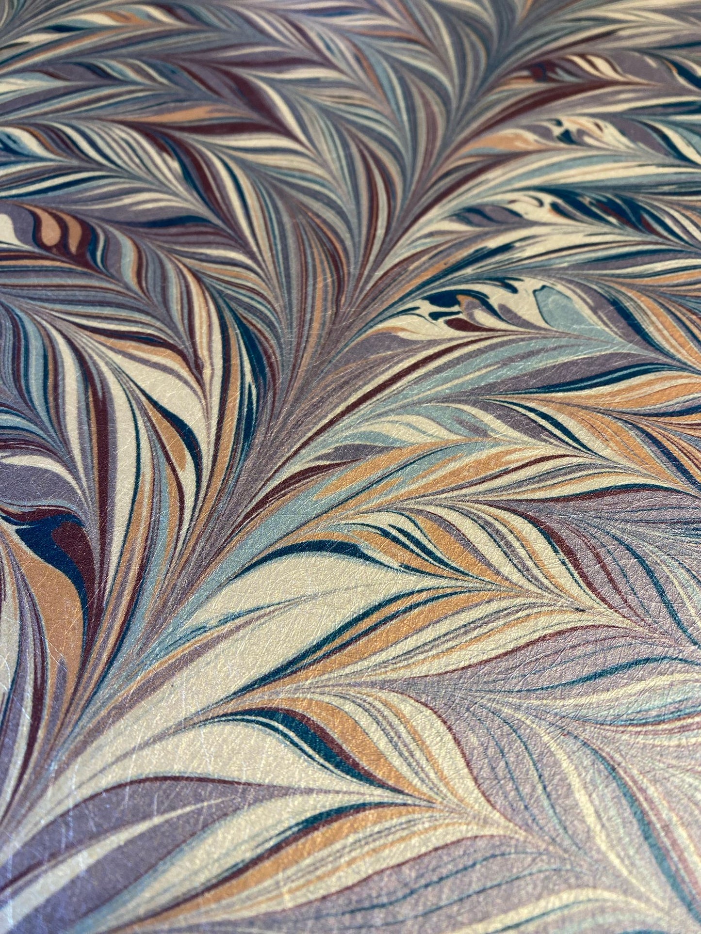 Marbled Wallpaper - 'Foxtail' Col: Woodstock - Mica Coated Non-Woven