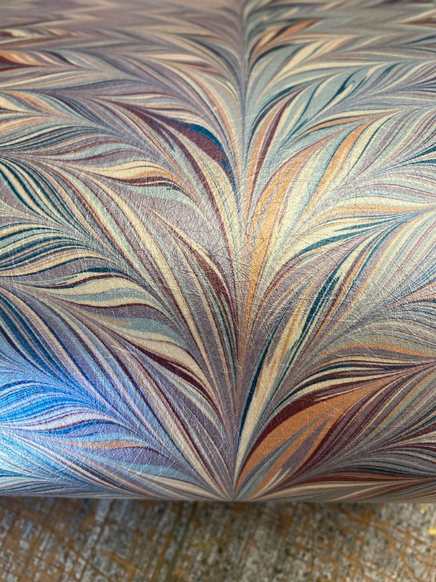 Marbled Wallpaper - 'Foxtail' Col: Woodstock - Mica Coated Non-Woven