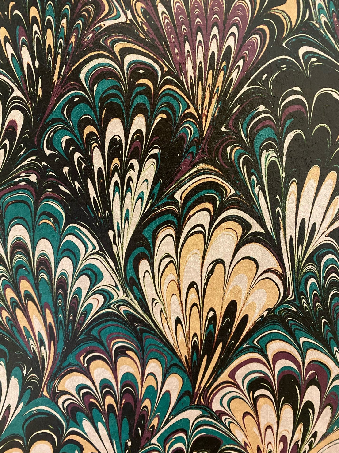 Marbled Wallpaper - 'Serpentine' Col: Winter Noir - Mica Coated Non-Woven