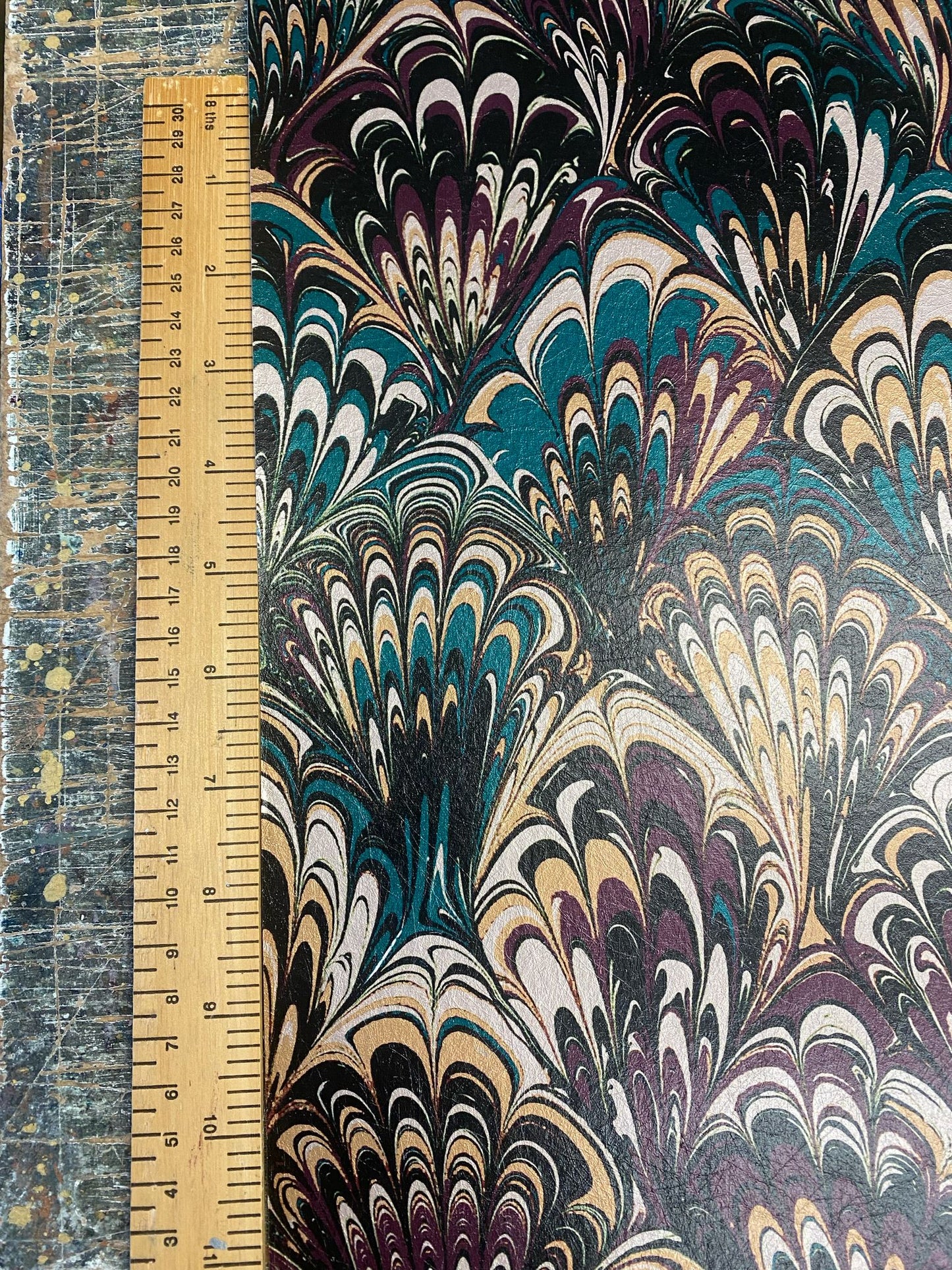 Marbled Wallpaper - 'Serpentine' Col: Winter Noir - Mica Coated Non-Woven