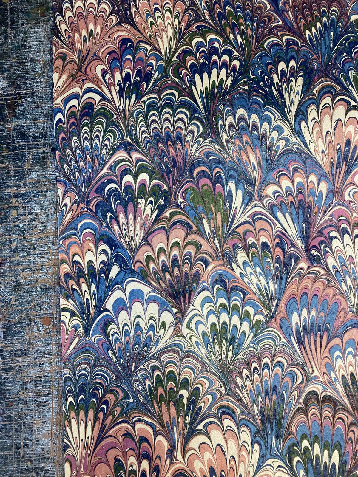 In Stock: Printed Wallpaper - 'Serpentine' Col: Summer- Mica Coated Non-Woven