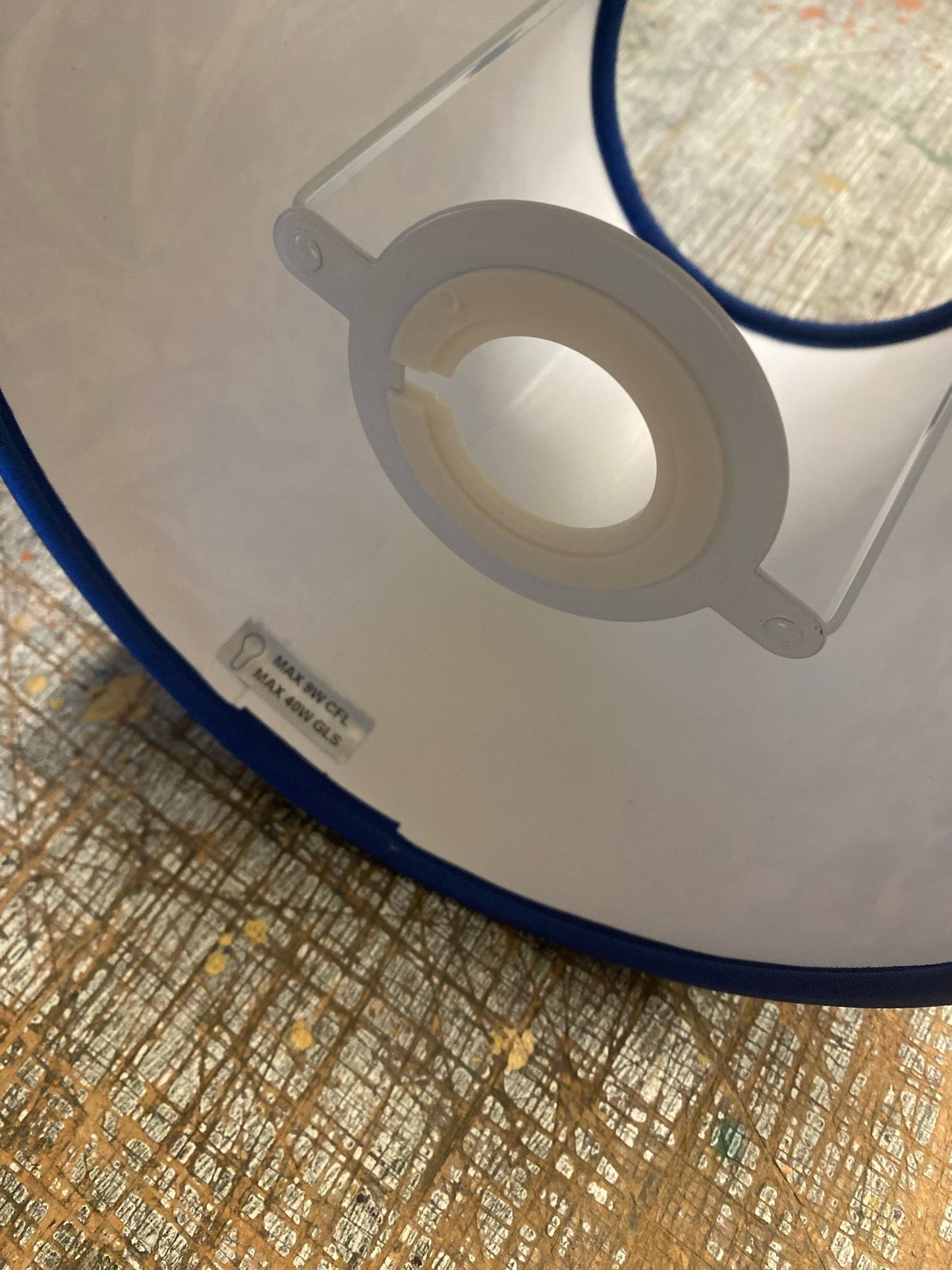 In Stock: Marbled Lampshade - Juniper Blue Anise - Empire - Size Small