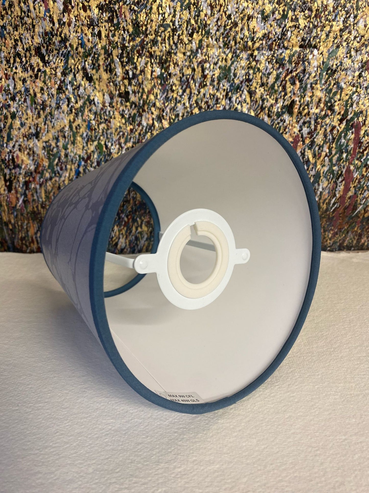 In Stock: Marbled Lampshade - Moucheté Sea Holly - Empire - Size Small