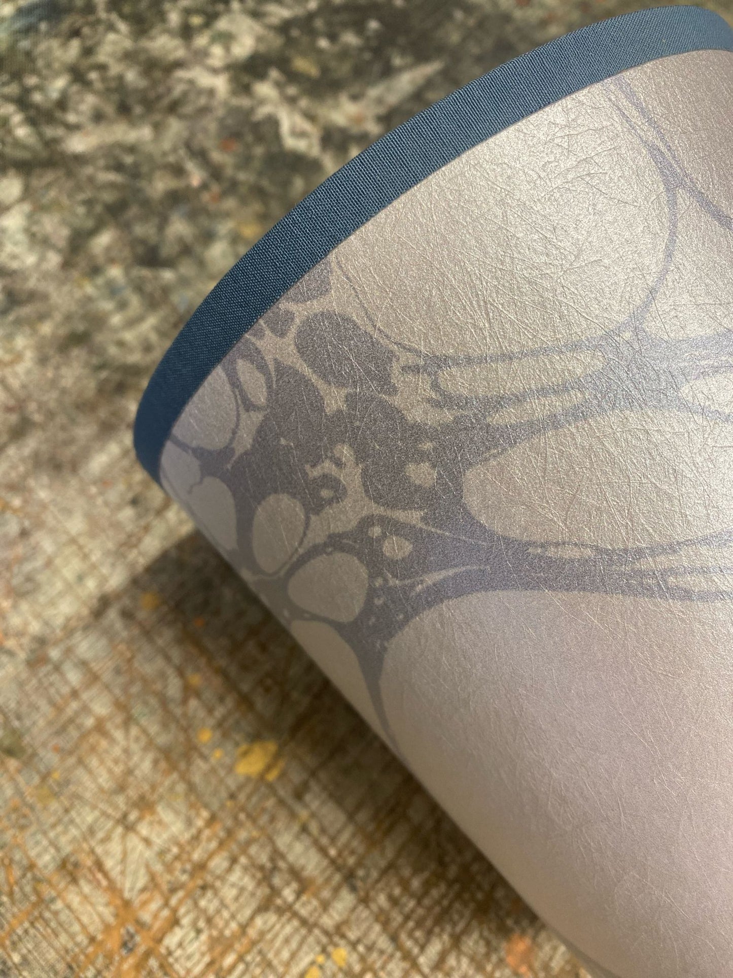 In Stock: Marbled Lampshade - Moucheté Sea Holly - Empire - Size Small