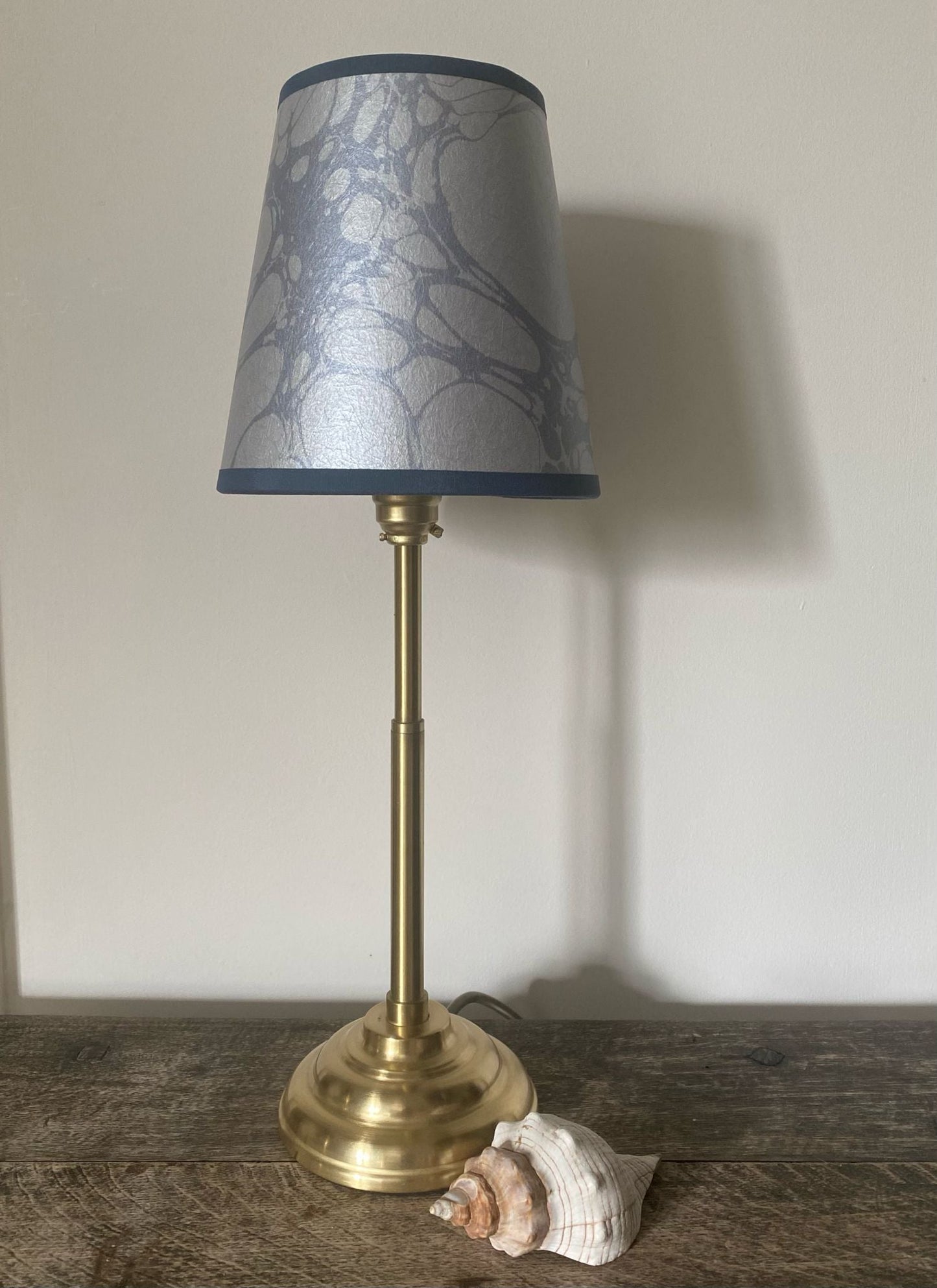 In Stock: Marbled Lampshade - Moucheté Sea Holly - Empire - Size Small