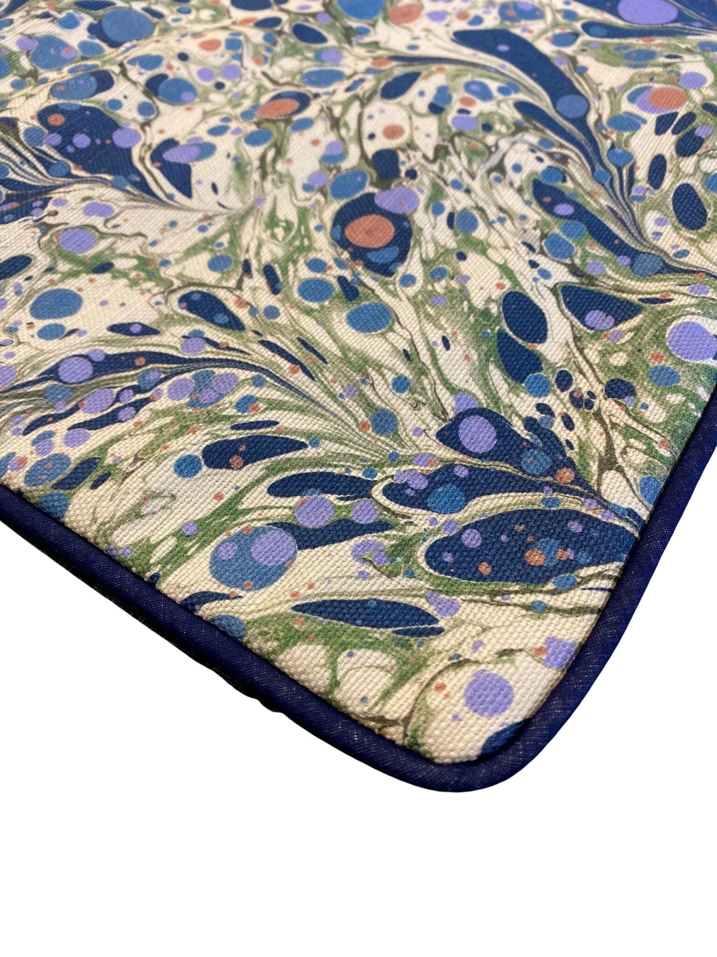 House of Amitié Linen Cushion - Juniper Blue Anise & Ditzy Aloma - House of Amitiéproduct_type#CUS - PAD - 002