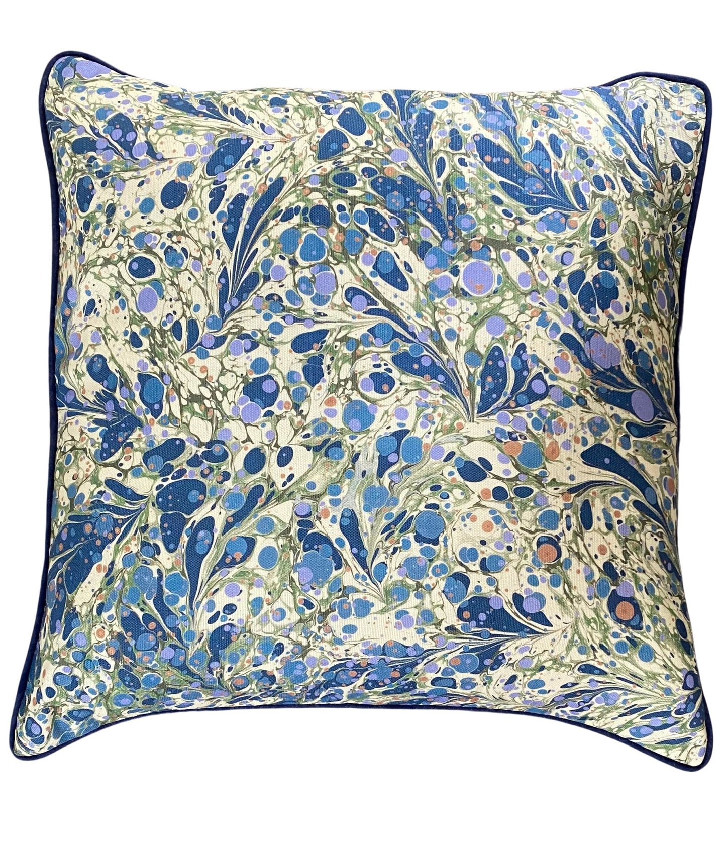 House of Amitié Linen Cushion - Juniper Blue Anise & Ditzy Aloma - House of Amitiéproduct_type#CUS - PAD - 002