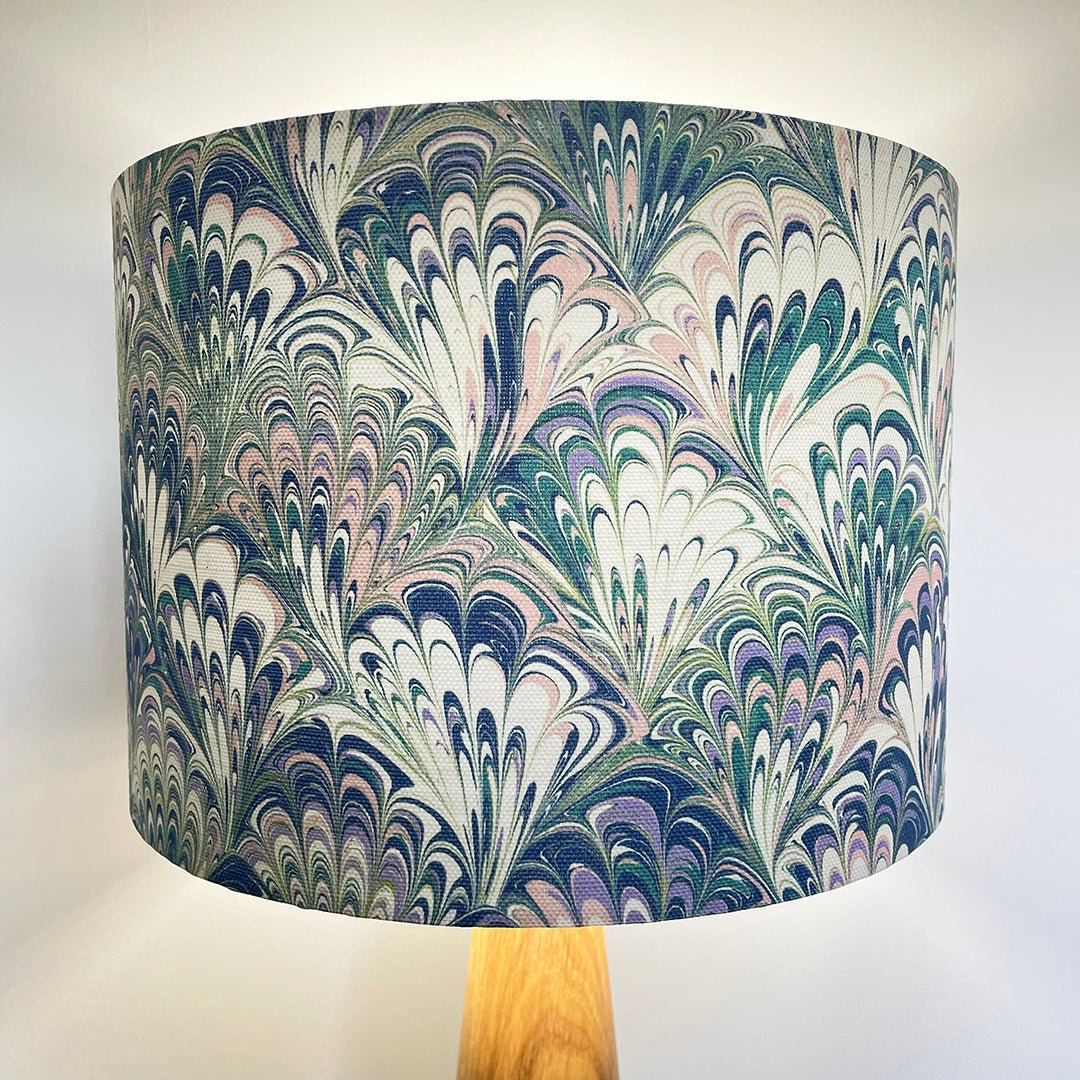 House of Amitié Marbled Lampshade - Linen - Serpentine Spring - Large - House of Amitiéproduct_type#LAM - 008 - LBF
