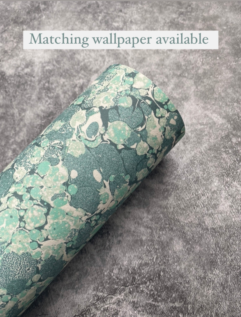 Marbled Fabric - 'Ditzy' Col: Aloma - 100% Fine Linen