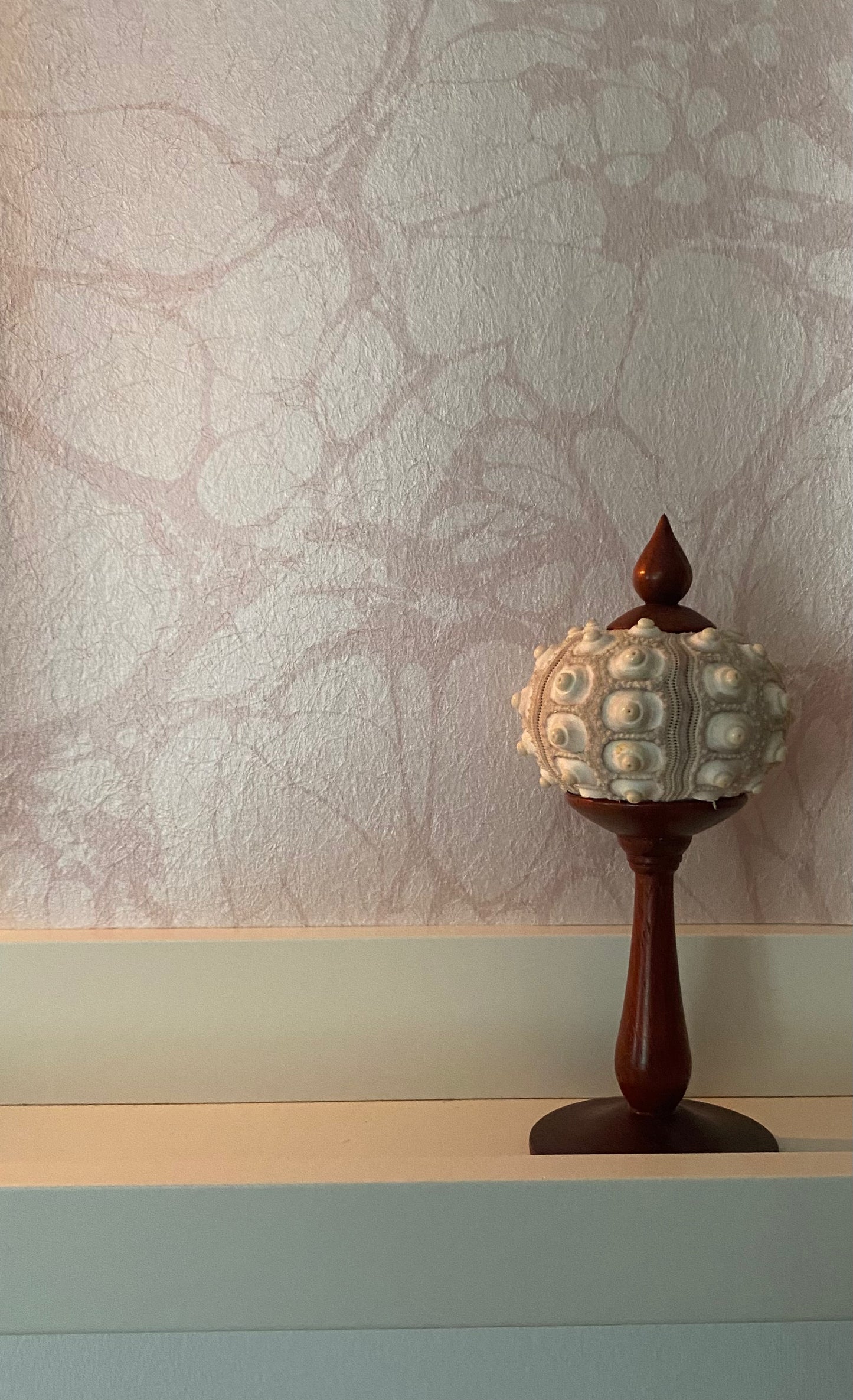 Marbled Wallpaper - 'Moucheté' - Col: Candytuft - Mica Coated Non-Woven