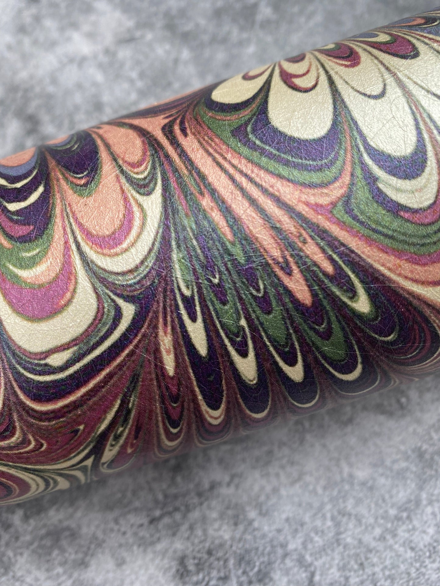 In Stock: Printed Wallpaper - 'Serpentine' Col: Summer- Mica Coated Non-Woven