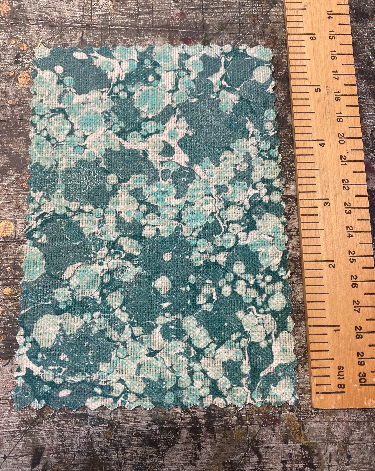 Marbled Fabric - 'Ditzy' Col: Aloma - Linen / Cotton Union