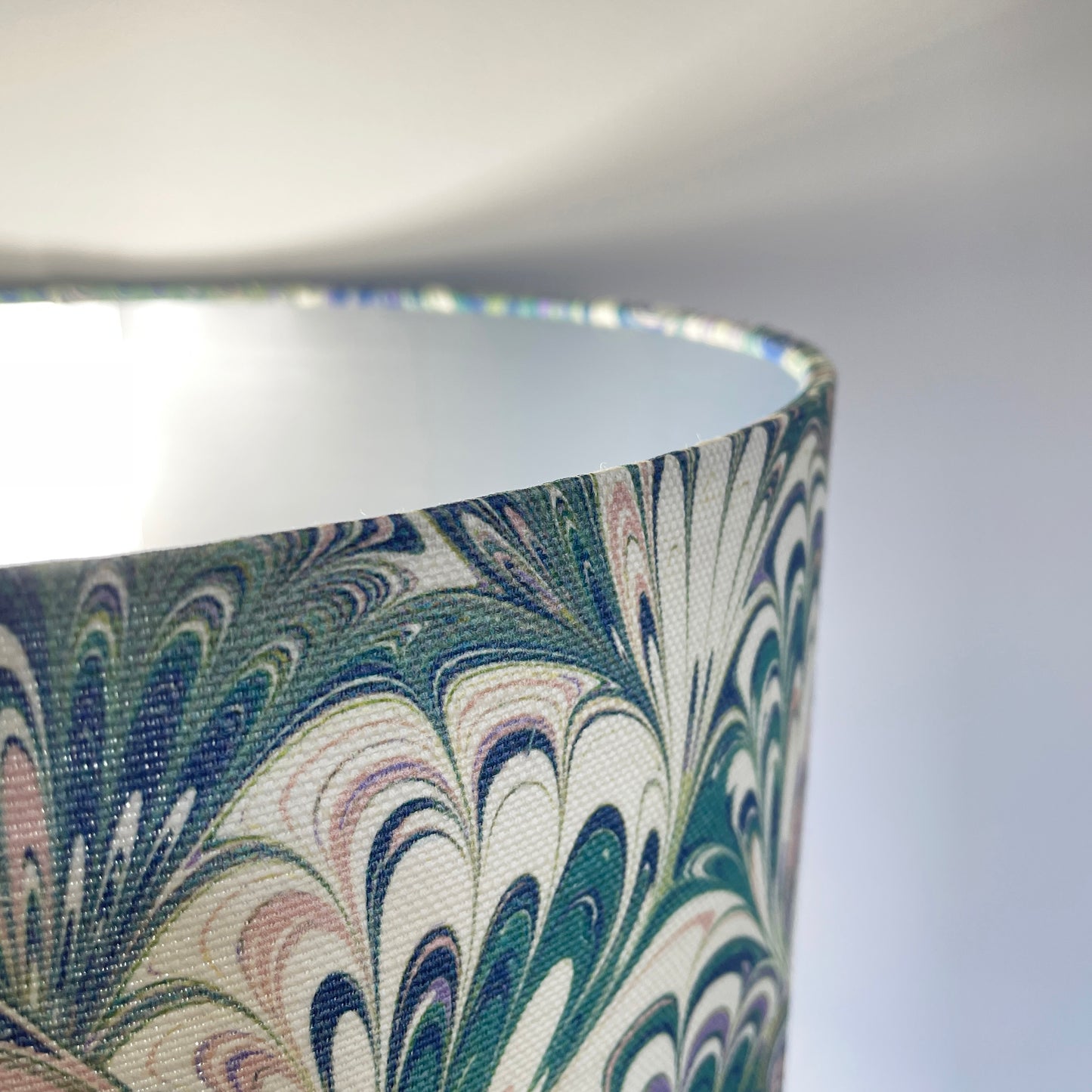 House of Amitié Linen Lampshade - Serpentine Spring