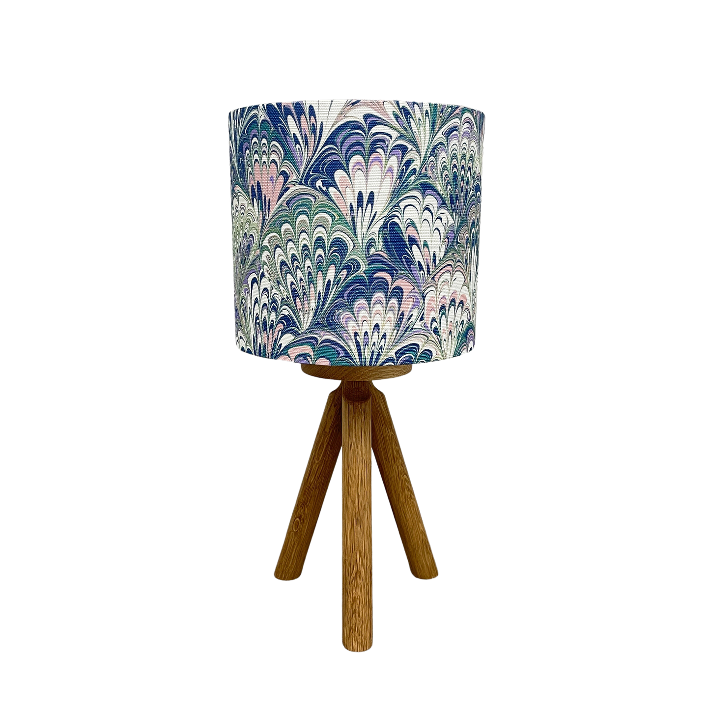 In Stock: House of Amitié Linen Lampshade - Serpentine Spring - Standard