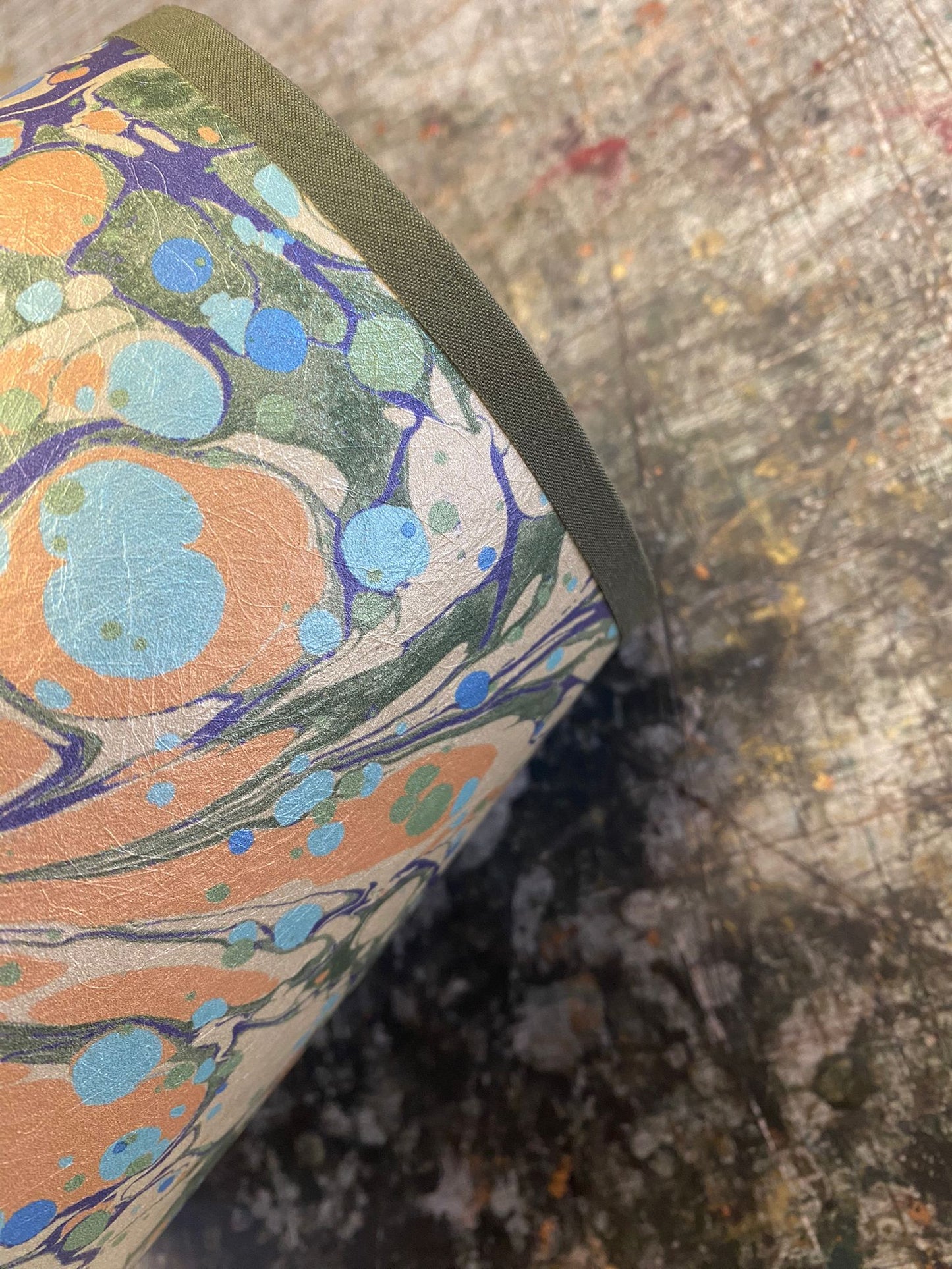 In Stock: Marbled Lampshade - Juniper Neptune - Empire - Size Small
