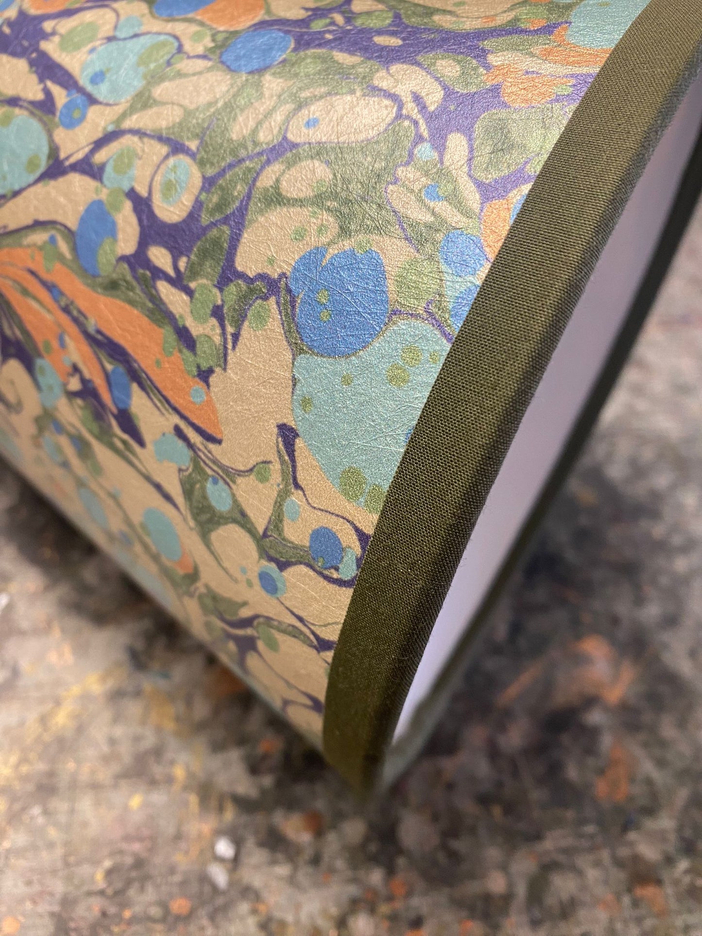In Stock: Marbled Lampshade - Juniper Neptune - Empire - Size Small