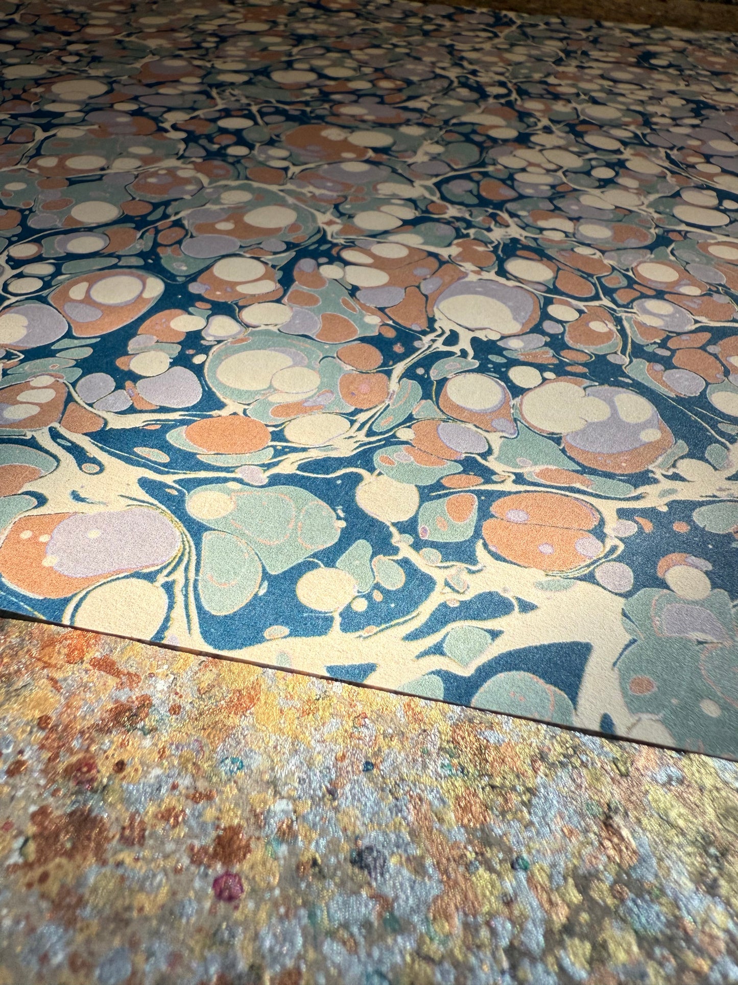 Marbled Wallpaper - 'Agate' Col: Driftwood - Eco Non-Woven
