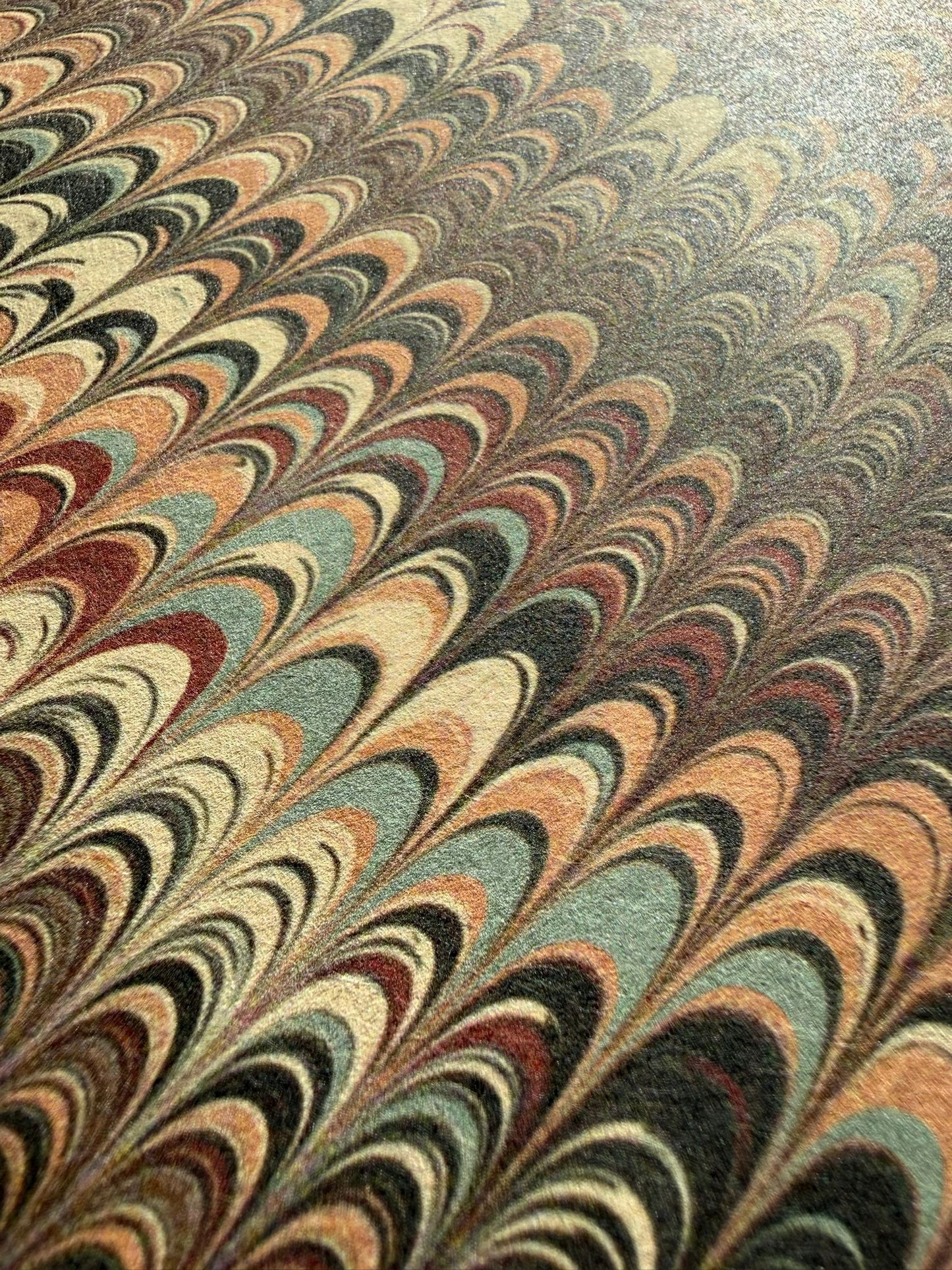 Marbled Wallpaper - 'Nonpareil' Col: Umber - Non-Woven