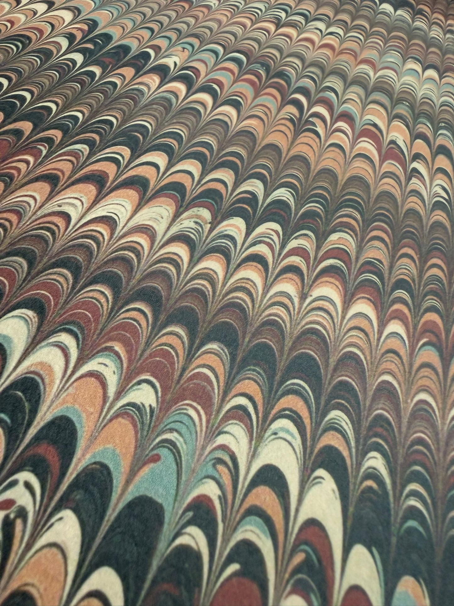 Marbled Wallpaper - 'Nonpareil' Col: Umber - Non-Woven