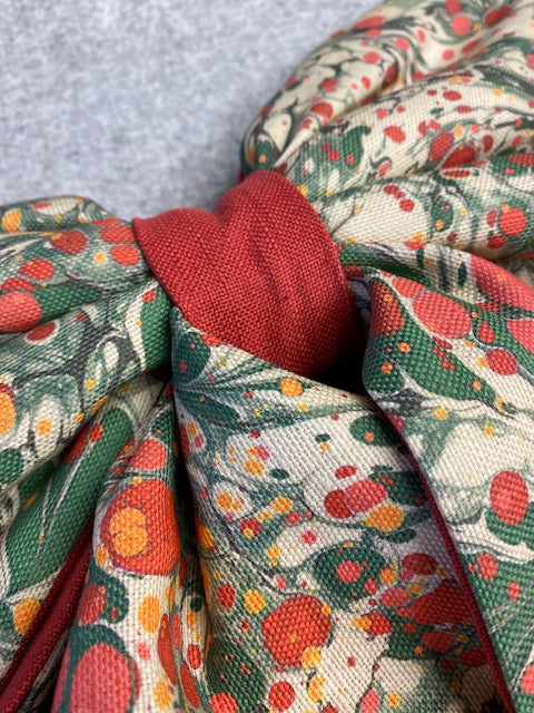 Linen Statement Marbled Bow - Juniper 'Jewel'