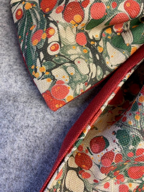 Linen Statement Marbled Bow - Juniper 'Jewel'