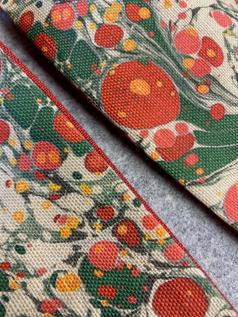 Linen Statement Marbled Bow - Juniper 'Jewel'