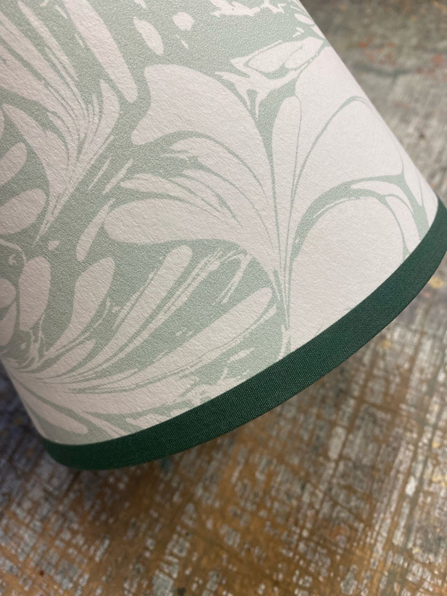 House of Amitié Marbled Paper Lampshade - Flourish Willow - Empire - Size Small