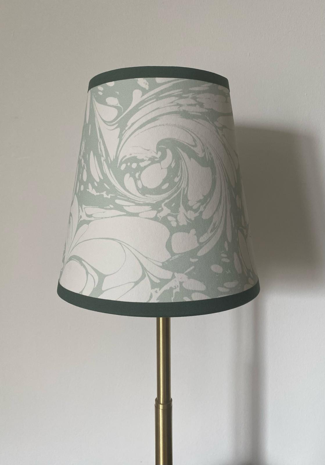 In Stock: House of Amitié Marbled Paper Lampshade - Flourish Willow - Empire - Size Small