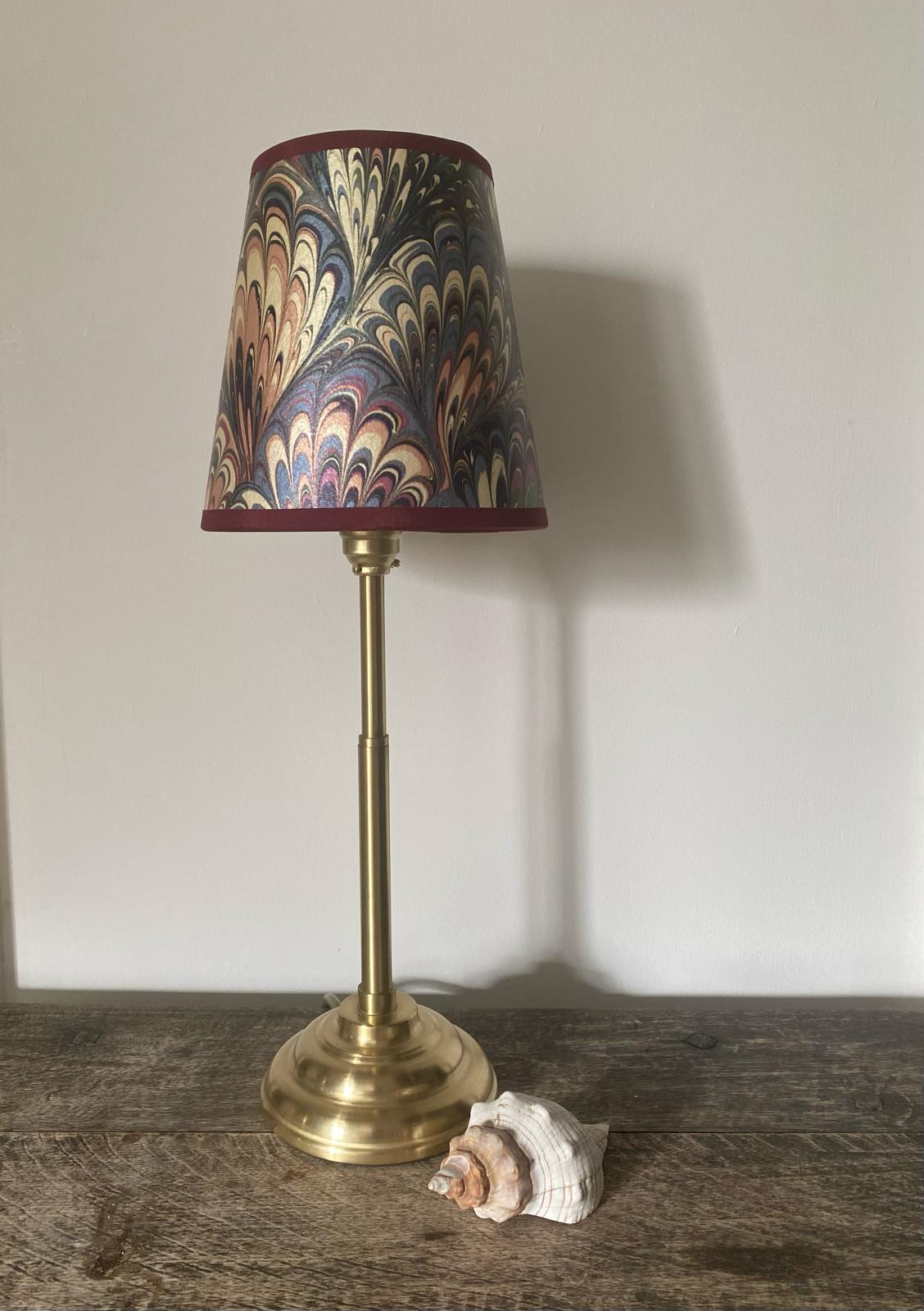 House of Amitié Marbled Paper Lampshade - Serpentine Summer - Empire - Size Small