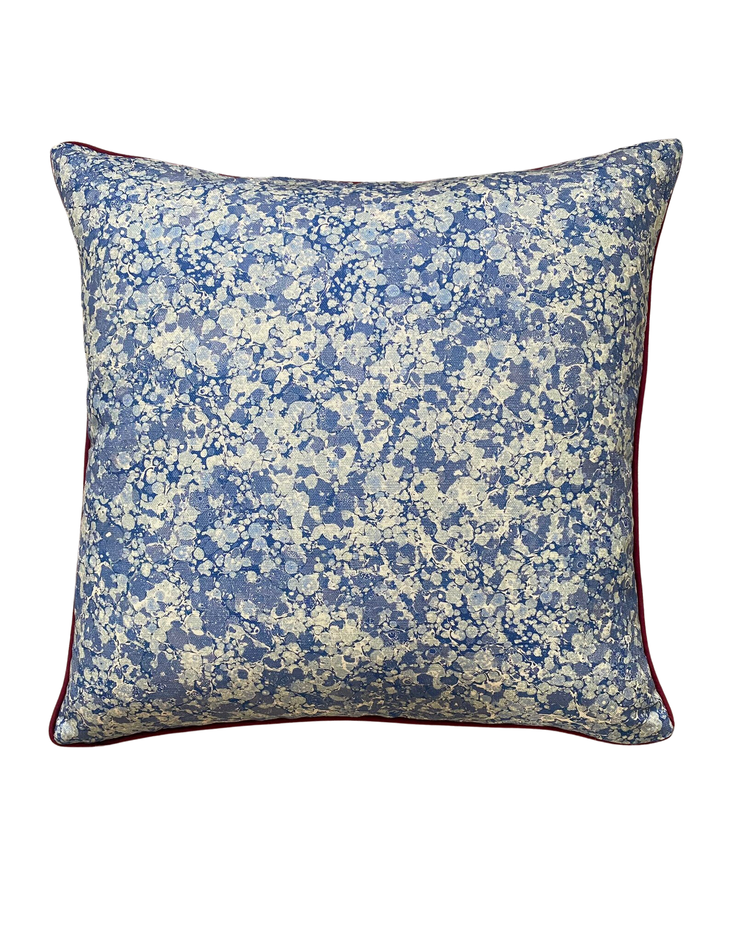 In Stock: House of Amitié Linen Cushion Cover - Serpentine Summer & Ditzy Blue Daze