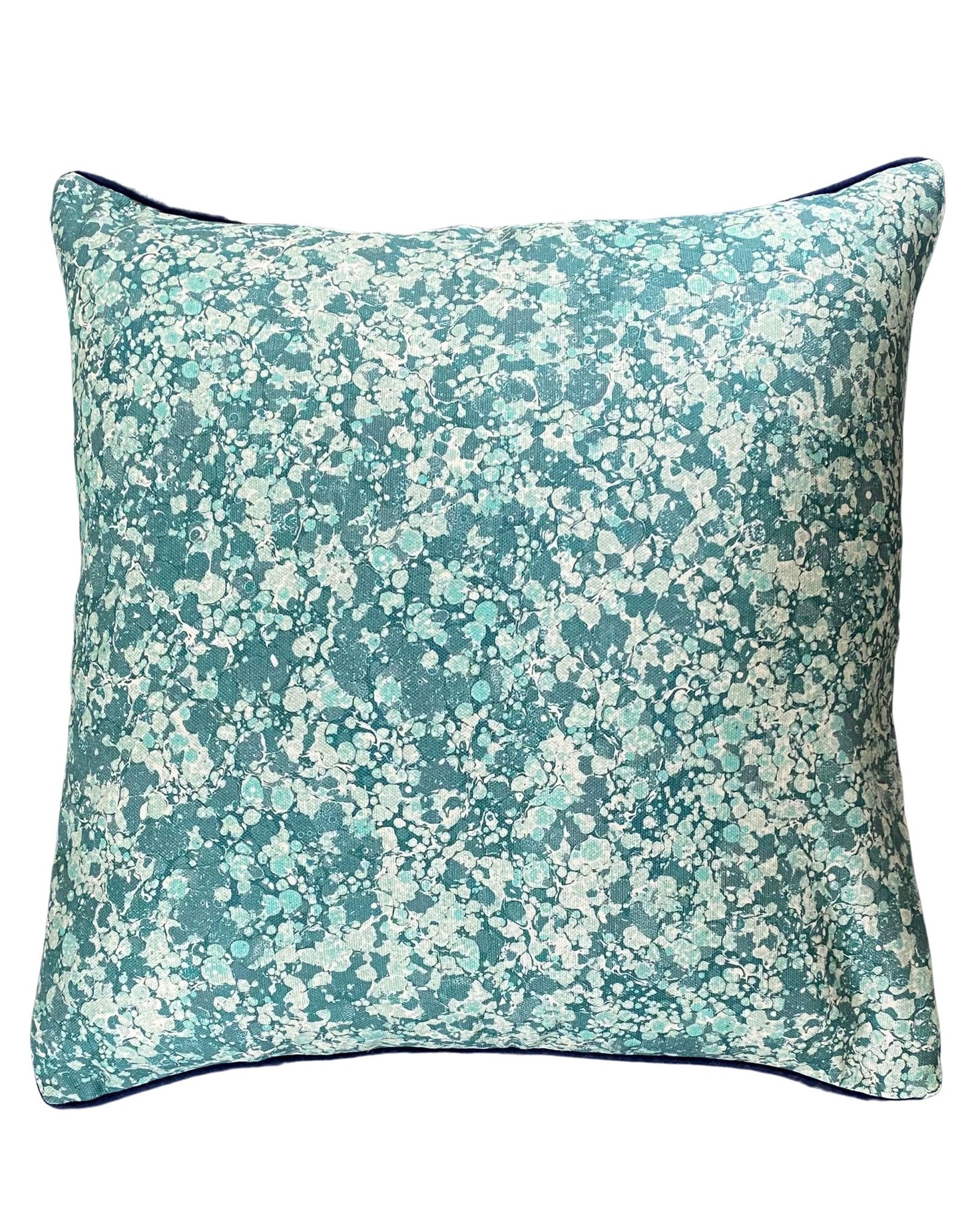 House of Amitié Linen Cushion - Juniper Blue Anise & Ditzy Aloma - House of Amitiéproduct_type#CUS - PAD - 002