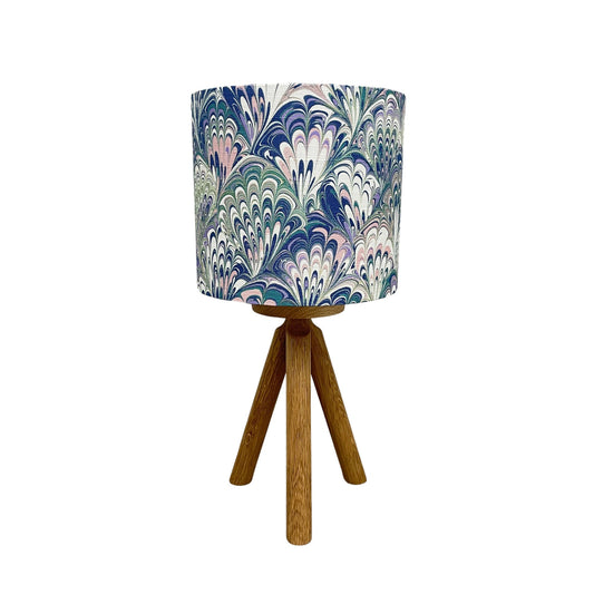 House of Amitié Marbled Lampshade - Linen - Serpentine Spring - Standard - House of Amitiéproduct_type#LAM - 006 - LBF