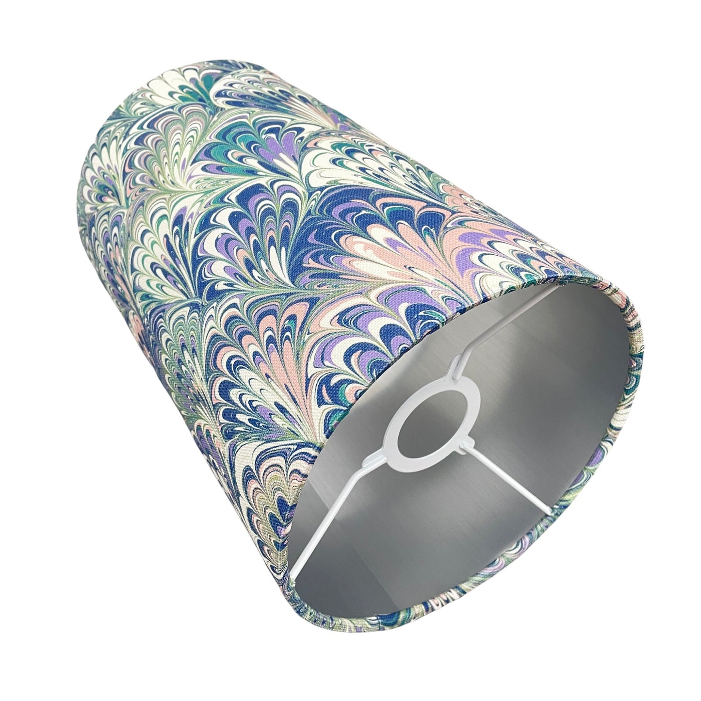 House of Amitié Marbled Lampshade - Linen - Serpentine Spring - Tall - House of Amitiéproduct_type#LAM - 007 - LBF