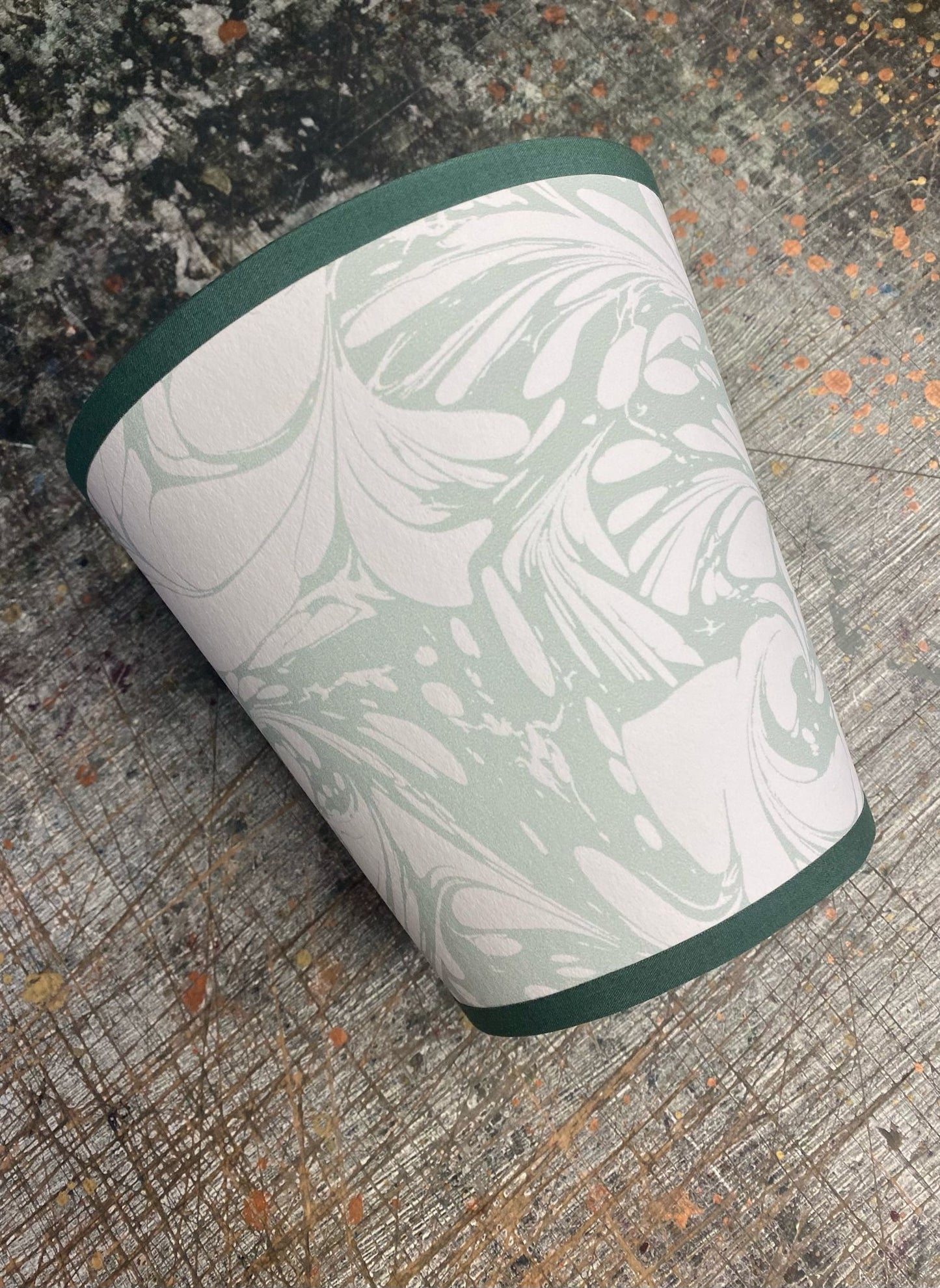 House of Amitié Marbled Paper Lampshade - Flourish Willow - Empire - Size Small - House of Amitiéproduct_type#LAM - WP - 005 - LBF